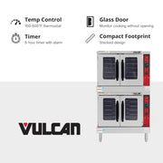 VULCAN Double Deck | LP Gas / Silver / 14.8 cubic_feet Commercial Ovens