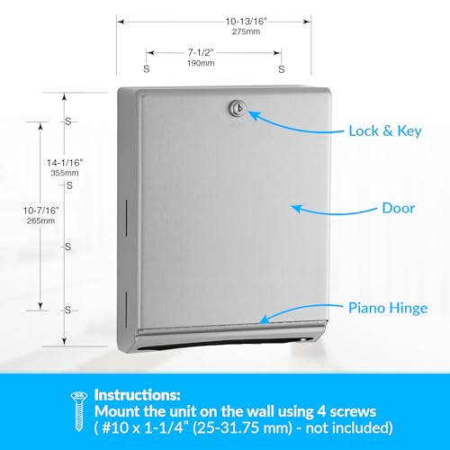 Bobrick 14" (Pack of 6) / Tumbler Lock / Satin Finish Categories