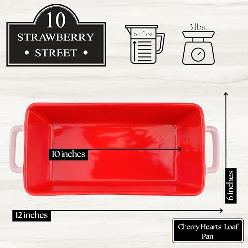 10 Strawberry Street 64 / White / 64.0 fluid_ounces Loaf Pans