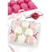 Platinum Silicone Happy Birthday Multi-Tray Bake Mould by Pavoni – Silicone, Pink, Model FR080ROS