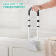 Modern Innovations 4 / 2 Count Pack of 2 / White Bath & Shower Grab Bars
