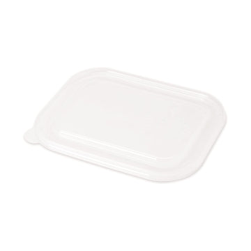 CTL-CS-3 100% Compostable Ingeo Fiber to Go Box Lids by World Centric – 20–48 oz Clear (pack of 400), Plastic, clear, Pack of 400, Model CTLCS3