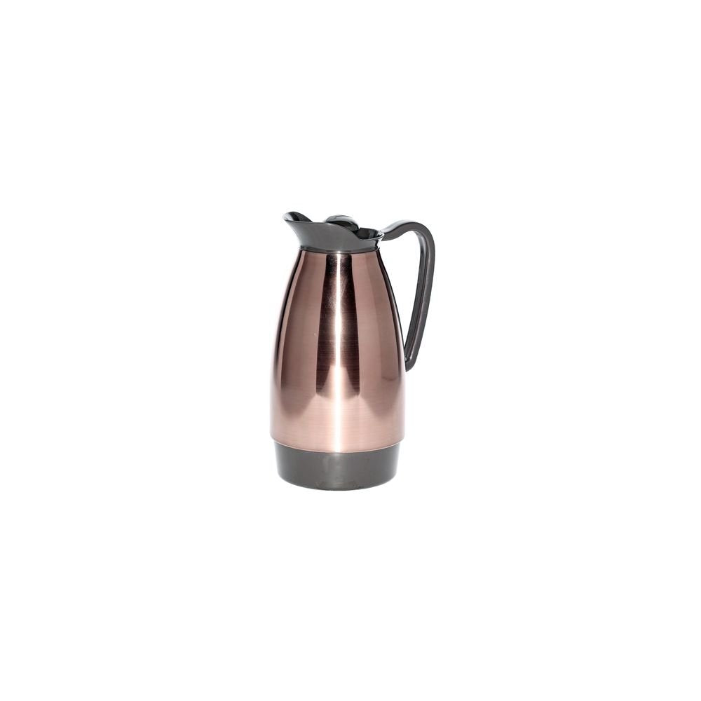 Classic Stainless 1 Liter Carafe - 6 / CS by Service Ideas – 33.8 Ounces, 1.0 liters, Stainless Steel, Copper, Model CGCS10CP