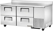 True TWT-67D-4 Worktop Refrigerator Solid Drawer Deep