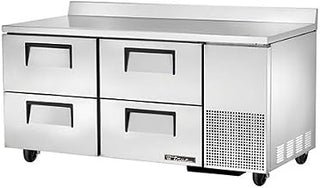 True TWT-67D-4 Worktop Refrigerator Solid Drawer Deep
