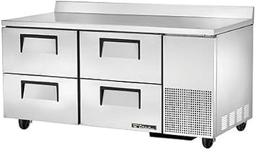 True TWT-67D-4 Worktop Refrigerator Solid Drawer Deep