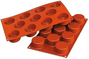 Silikomart Professional Silicone Baking Mold, Cylinder 11 Cavities (1 Each)