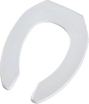 Bemis 1955CTBP 000 Toilet Seat, Elongated Open Front Plastic - White