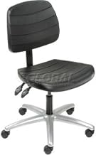 Global Industrial Deluxe Ergonomic Chair, Polyurethane, Black