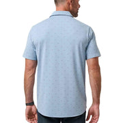 Mens Comfortknit Geo by TravisMathew – XX-Large, cotton/modal/elastane blend, Ash Blue, Model A46254
