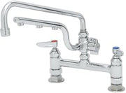 T&S Brass B-0221-U12, UltraRinse Faucet, 8-Inch Deck, 1.5 GPM Sprayer