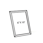 Azar Displays 8 in W x 10 in H Vertical/ Horizontal Frame for Counter & Wall / Silver / 1 Store Sign Holders