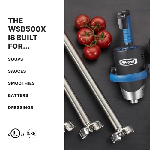Waring 12" / Stainless Steel / WSB500X New 12” Shaft Hand Blenders