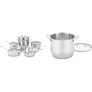 Cuisinart Silver / Variety Pack / Cookware Set + 12-Quart Stockpot Cookware Sets