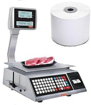 MNM Scales Torrey NTEP Price Computing Thermal Label Printing Scale 40LB W-Label-40L with 1 Case Free Blank Labels