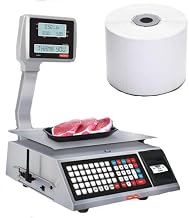 MNM Scales Torrey NTEP Price Computing Thermal Label Printing Scale 40LB W-Label-40L with 1 Case Free Blank Labels
