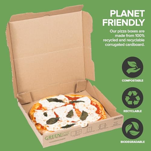 Stock Your Home 10X10" / Green / Classic Pizza Boxes