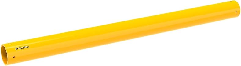 Global Industrial Protective Plastic Guard Rail, 8'L x 6" Diameter, Yellow
