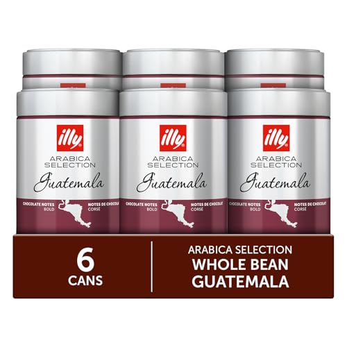 illy Guatemala Single Origin Dark Roast / 8.8 Ounce (Pack of 6) / Silver Roasted Coffee Beans