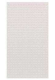 Quantum Ultra Hanging Flat Louvered Panel by QUANTUM STORAGE SYSTEMS – 48"L x 61"H, Blend, Oyster White, Model QLP-4861HC