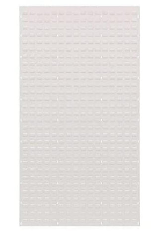 Quantum Ultra Hanging Flat Louvered Panel by QUANTUM STORAGE SYSTEMS – 48"L x 61"H, Blend, Oyster White, Model QLP-4861HC