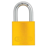 Yellow 72/40 Lockout Tagout Padlock w/ 1" Shackle by ABUS – 1 Count, Aluminum, Yellow, Model 72 /40 KA Yellow