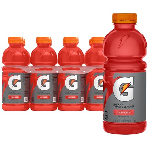 Gatorade red / Fruit Punch / 20 Fl Oz (Pack of 8) Sports Drinks