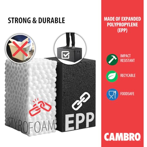 Cambro Capacity (3) - 4" Pans / Black / 1 Food & Dish Transport