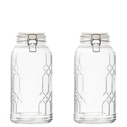 10 Strawberry Street Clear / Large, Set of 2 / 91.0 fluid_ounces Food Jars & Canisters