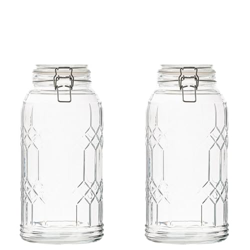 10 Strawberry Street Clear / Large, Set of 2 / 91.0 fluid_ounces Food Jars & Canisters