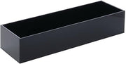 HUBERT Crock for Cold Foods Black Acrylic Cold Serving System Tray - 15" L x 5" W x 3" D