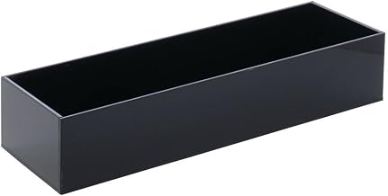 HUBERT Crock for Cold Foods Black Acrylic Cold Serving System Tray - 15" L x 5" W x 3" D