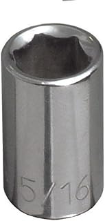 KLEIN TOOLS 65606 3/8-Inch Standard 6-Point Socket, 1/4-Inch Drive