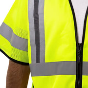 Class 3 X-Back Vest by TINGLEY – Large-X-Large, Polyester, Fluorescent Yellow-green, Model V73432C