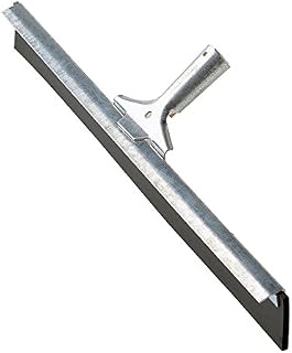 Ettore 54036 Industrial Straight Floor Squeegee with Scraper Edge, Galvanized Steel, 36" (Pack of 6)