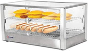 28-INCH COUNTERTOP Display Warmer with 2 Front and 2 Rear HINGED Doors