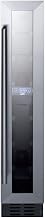 Summit 6" Wine Cellar, 7 bottle Capacity, Stainlees Steel - SWC007 | Built-in, Commercial Design, ADA Compliant Height