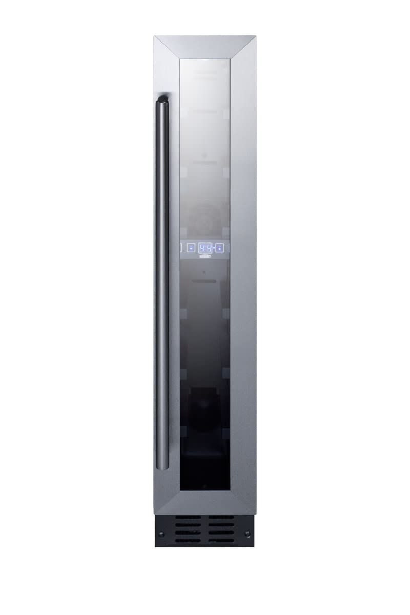 Summit Appliance Glass / Black / 6 inches wide / 5.3 liters Freestanding Wine Cellars