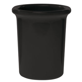 Silverware Cylinder Black Melamine - 4 7/10"Dia x 5 1/2"H by HUBERT – Melamine, Black, Model H0079-BLK