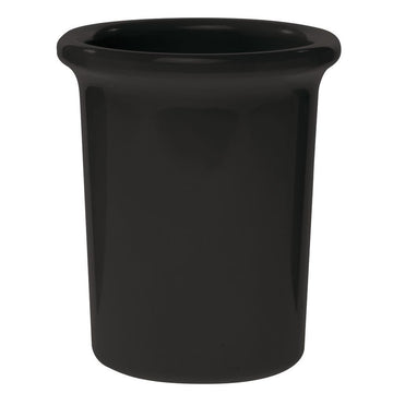 Silverware Cylinder Black Melamine - 4 7/10"Dia x 5 1/2"H by HUBERT – Melamine, Black, Model H0079-BLK