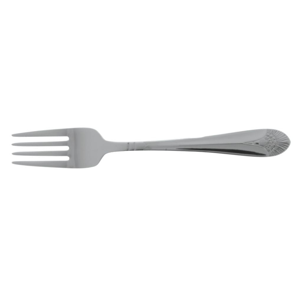 Peacock Salad Fork by Winco – 6.75", Stainless Steel, Silver, Pack of 12, Model 0031-06