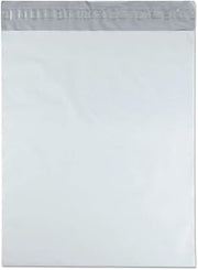 Quality Park Redi-Strip Poly Envelopes, 14" x 17", White, Box of 100