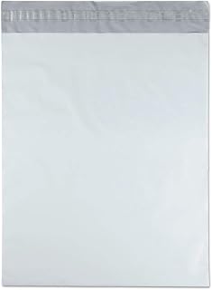 Quality Park Redi-Strip Poly Envelopes, 14" x 17", White, Box of 100