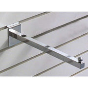 Slatwall Straight Arm Faceout 12" Chrome by Retail Resource – Chrome, Model SSW12