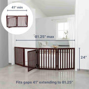 TRIXIE Brown / Max Width 81" / Classic Door & Stair Gates