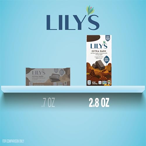 Lily's Extra Dark Chocolate Style / 2.8 Ounce (Pack of 12) / Extra Dark Candy & Chocolate Bars