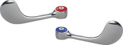 BK Resources Replacement Commercial Kitchen Sink Hot/Cold Faucet Wrist Blade Handles, Heavy Duty Food Service Kitchen Faucet Handles