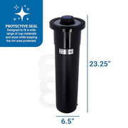 San Jamar 6-24 oz / Black / Modern Food Dispensers