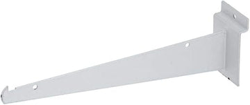 Slatwall Shelf Bracket 10" White
