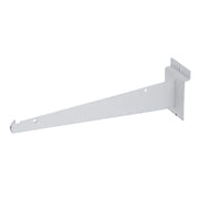 Slatwall Shelf Bracket 10" White by Retail Resource – Metal, White, Model 1707